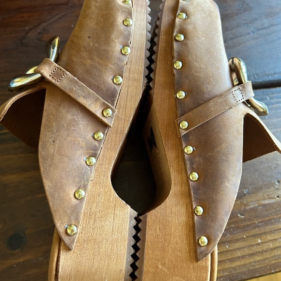 Charles David Siena Leather Clogs shoes 38 - Picture 7 of 15